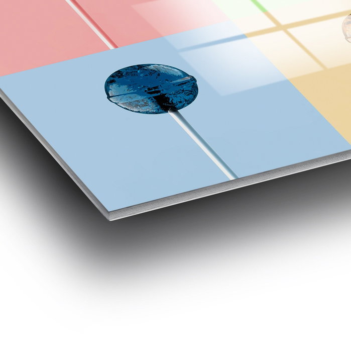 Wallity UV-843 Pintura Decorativa de Vidrio Templado Multicolor 50 x 50 cm